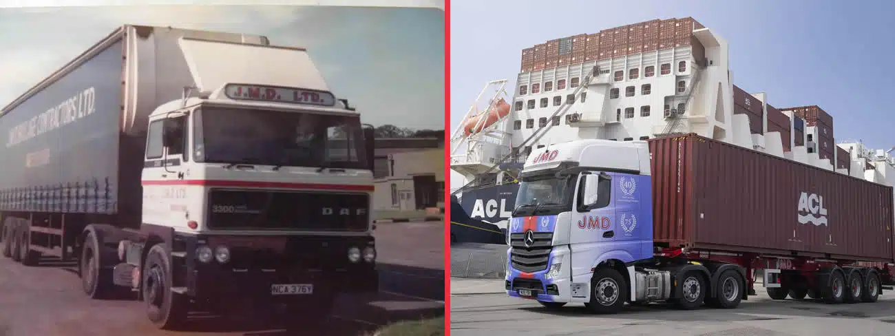 Photo of JMD lorries past and present