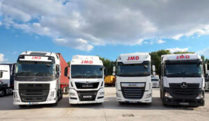Photo of JMD lorries parked up